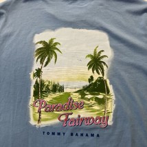 Tommy Bahama Men Blue T Shirt Paradise Fairway Golf Field Graphic Sz M - £21.32 GBP