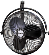 Industrial Grade Wall Mount Fan 20 Inch Black NEW - £154.78 GBP