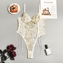 Women Teddy lingerie Sexy Bra Underwear 3198 Beige XXL - £13.58 GBP