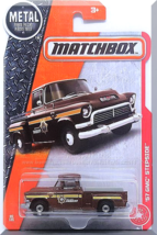 Matchbox - &#39;57 GMC Stepside: MBX Heroic Rescue #80/125 (2017) *Brown Edition* - £2.73 GBP