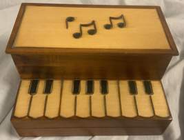 M. Cornell Importers Inc 1997 Wooden Piano Trinket Box - £14.68 GBP