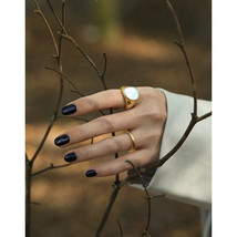 White Shell Index Finger Rings Cool Opening Ring Fashion Jewelry Gift - £8.78 GBP