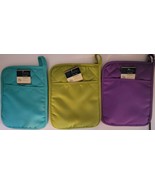 Kitchen Polyester/Neoprene Neon Potholders 9” X 7” Hand Pocket S21 Selec... - $2.99