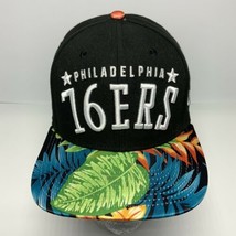 Men&#39;s New Era Cap NBA Philadelphia 76ers Black | Floral 9FIFTY Snapback Hat - $59.00