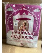 NEW Fox Print Princess Castle Play Tent with Glow in the Dark Stars - Pink - $15.79