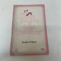 Pocket Treasury Of Great Quotations Humor Paperback Book from Reader&#39;s Digest - £9.64 GBP