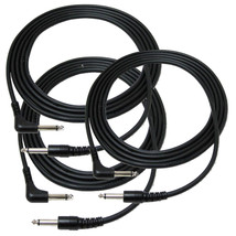 Three AxeTec Parts AT-GC-10-B Black 10-Foot Guitar Patch Amplifier Cable... - $9.80