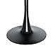 LeisureMod Bristol 36" Round Dining Table, Modern MDF Top & Black Iron Pedestal  Item image 9