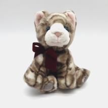 Russ Berrie Blue Eye Kitten Camo Tiger Striped Cat Plush Vintage Collectable Toy - £10.98 GBP