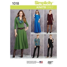 Simplicity Sewing Pattern 0311 1018 Dress Misses Petite Size 16-24 - $8.99