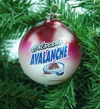 Colorado Avalanche NHL Hockey Sports Collector Series Glass Holiday Ornament - £7.44 GBP