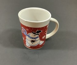 Royal Norfolk Snowman Red Christmas Coffee Mug - £4.61 GBP