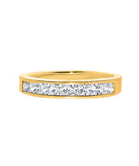 Solid Genuine 14k Gold 3/4ct Princess Diamonette Cubic Zirconia Wedding ... - $5,690.09 MXN+