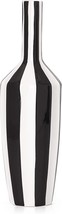 Abstract Black And White Vase By Torre And Tagus - 15&quot; Tall Modern Decor Ceramic - £77.66 GBP