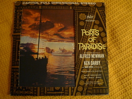 PORTS OF PARADISE RECORD SALE Alfred Newman &amp; Ken Darby Album Stereo Rec... - $277.32 MXN