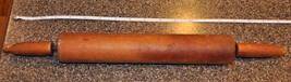 Vintage Wooden Rolling Pin, Solid Wood, 18 inches - £18.47 GBP