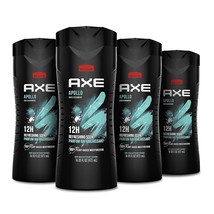 AXE Body Wash Apollo 4 Count for Long Lasting Freshness Sage &amp; Cedarwood... - £34.36 GBP