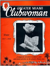 Greater Miami Clubwoman Magazine  Winter 1957-1958 Social Activities  - £28.81 GBP