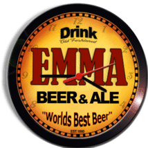 Emma Beer And Ale Brewery Cerveza Wall Clock - £23.58 GBP