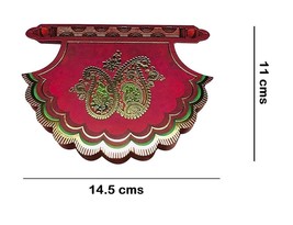 Paper Pack of 10 Red Color Designer Shagun Gift Envelopes (Fan-Pankha St... - $13.76