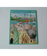 Picture puzzles landmarks puzzle patch 25 pieces ages 3-7 USA landmarks - $362.91 MXN