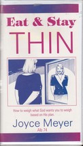 [Audiobook] Eat &amp; Stay Thin by Joyce Meyer / 4 Cassettes / God&#39;s Diet Plan - £1.79 GBP