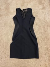 Zara basic sleeveless black Stretch sheath Above Knee dress XS - £10.97 GBP
