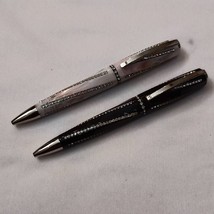 Lot of 2pc Set Visconti Divina Royale Ball Pen Black Made In Italy - £307.91 GBP