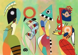Kandinsky Las Musas Wall Art, Wassily Kandinsky Reproduction,  Stretched - $59.90