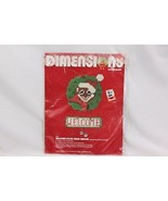 Dimensions Christmas Plastic Canvas 9033 Welcome Door Knob Hanger 1982 Xmas - $296.31 MXN