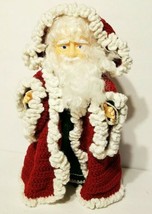 Vintage Billie Peppers 14&quot; Santa St. Nicholas Handmade Crocheted Robes C... - £31.89 GBP