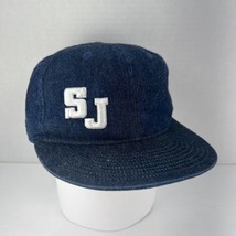 Caplaza SJ San Jose Denim Hat L Cotton Cap Fitted South Bay Area 408 Silicon Val - £9.69 GBP