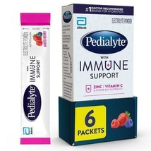 Pedialyte with Immune Support Electrolyte Powder, Mixed Berry, 0.49 oz, 6 Count - £10.99 GBP