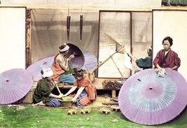 Making Umbrellas by Suzuki - Art Print - £17.57 GBP+