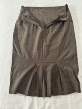XOXO Pleated Bottom Skirt Juniors 5/6 Women's Brown Rear Zipper 6890ESQ8 image 6
