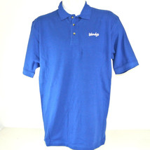 WENDY&#39;S Hamburgers Employee Uniform Polo Shirt Blue Size L Large NEW - £19.05 GBP