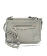 REBECCA MINKOFF Regan Leather Crossbody Bag, Travel, Color: Gray (Perla)... - $139.46 CAD