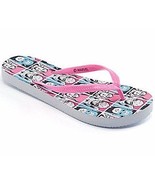 MARVEL SUPERHEROES Beach - Dorm FLIP FLOPS Pink &amp; Blue Women&#39;s Size L 9 ... - $18.70