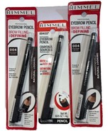 PACK OF 3 Rimmel Professional Eyebrow #004 BLACK BROWN (New/Sealed) See ... - $27.15 CAD