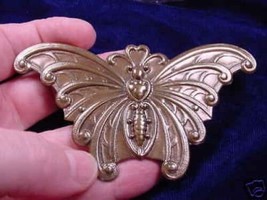 (b-but-400) Butterfly heart Victorian pin pendant I love butterflies insect - £17.21 GBP