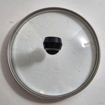 Vintage Farberware Clear Glass &amp; SS 6 5/8&quot; Round Pot Pan Replacement Lid... - $18.81