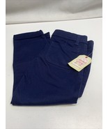 Girl&#39;s 7 Faded Glory Navy Khaki Chino Roll Cuff Capri Pants Uniform Capr... - $10.97 CAD