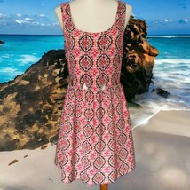Y2K Mimi Chica Dress M Geometric Lined Sleeveless Vintage Summer Mini Su... - £15.55 GBP