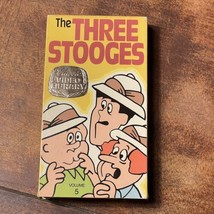  The Three Stooges Classic Video Library Volume 5 VHS Cassette Tape 1989 - £3.93 GBP