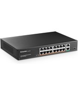 MOKERLINK (POE-F162G) 18-PORT ETHERNET SWITCH WITH 16-PORT POE - £29.40 GBP