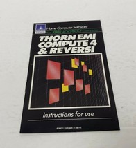 Thorn Emi Compute 4 &amp; Reversi Game Program Instructions for Atari 400 800  - £7.89 GBP