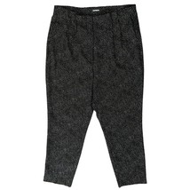 Express Black White Polka Dot Tapered Pleated Ankle High Rise Dress Pant... - $27.32