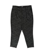 Express Black White Polka Dot Tapered Pleated Ankle High Rise Dress Pant... - $37.36 CAD