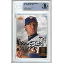 Jake Peavy San Diego Padres Auto 2001 Upper Deck Prospect Premiere Signed BAS SD - £70.47 GBP