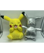 Pikachu Plush Silver Pokemon 25th Anniversary Celebration &amp; 8 in Yellow ... - £8.94 GBP